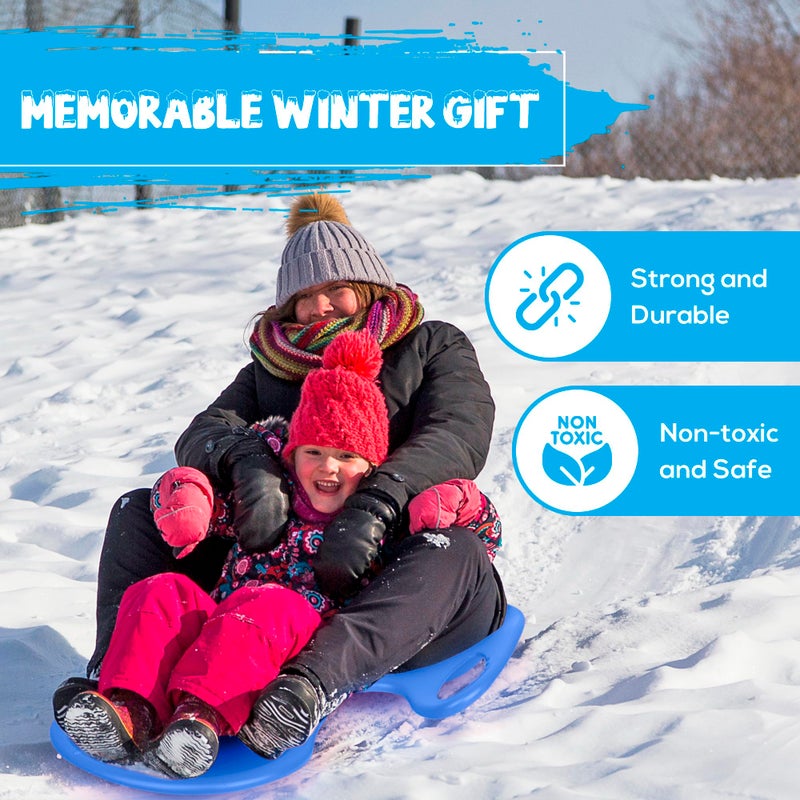 Slippery Racer Downhill Blitzer Arrow Snow Sled. (Blue) - Image 5
